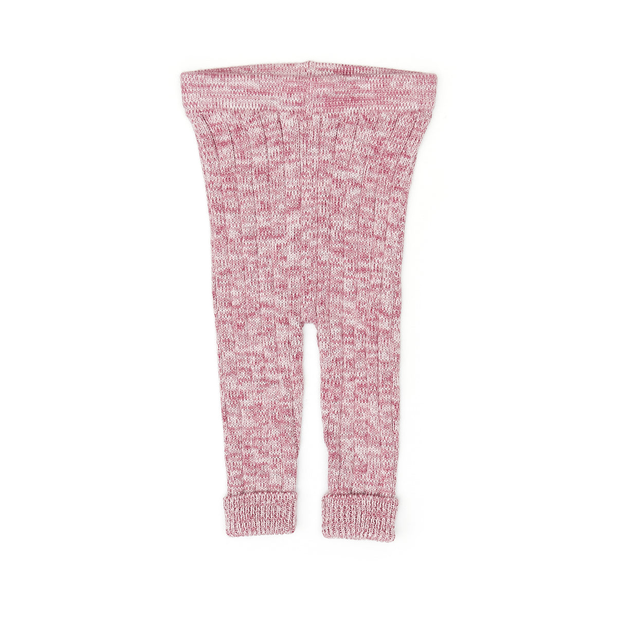 Knitted Leggins - Mauve marl - pima cotton