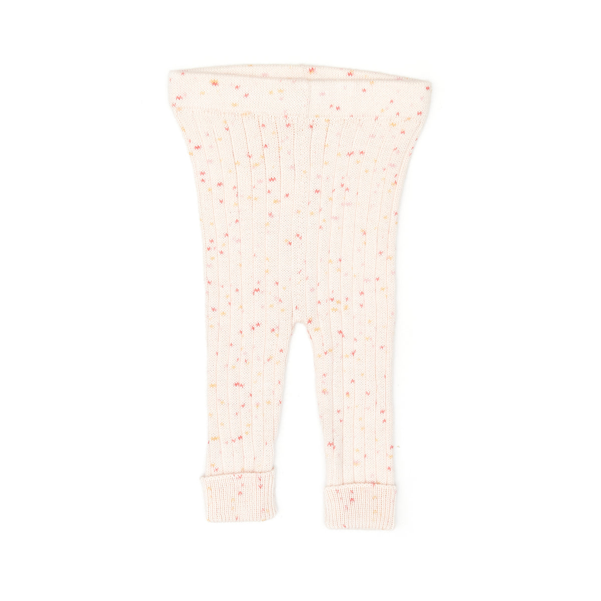 Knitted Leggins - Rose Confetti - pima cotton