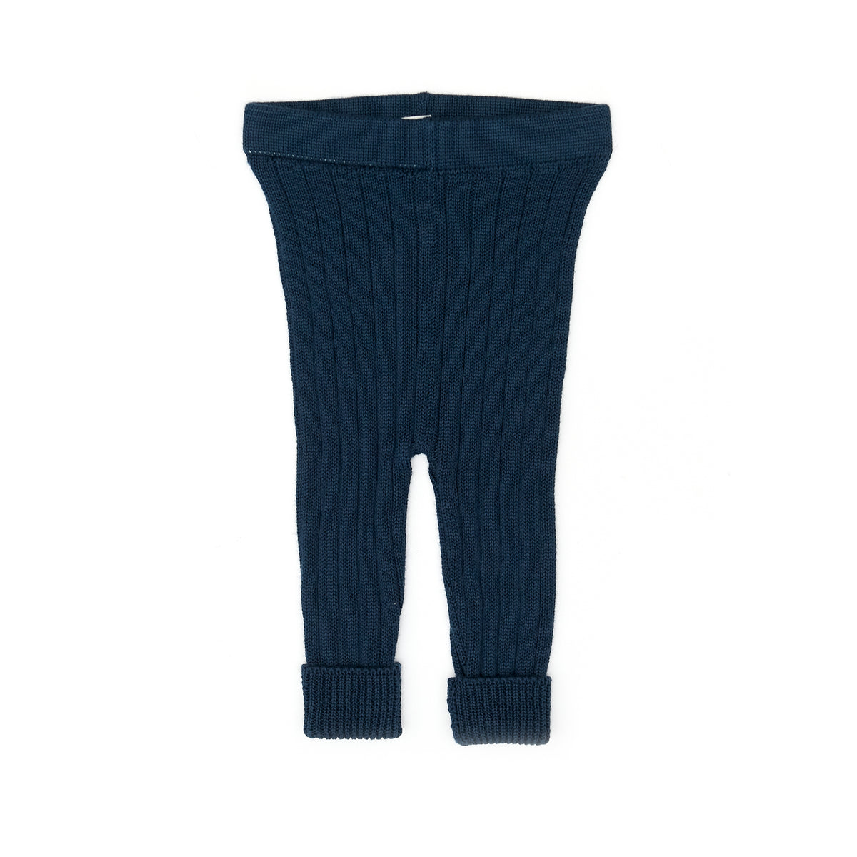 Knitted Leggins - Navy - pima cotton