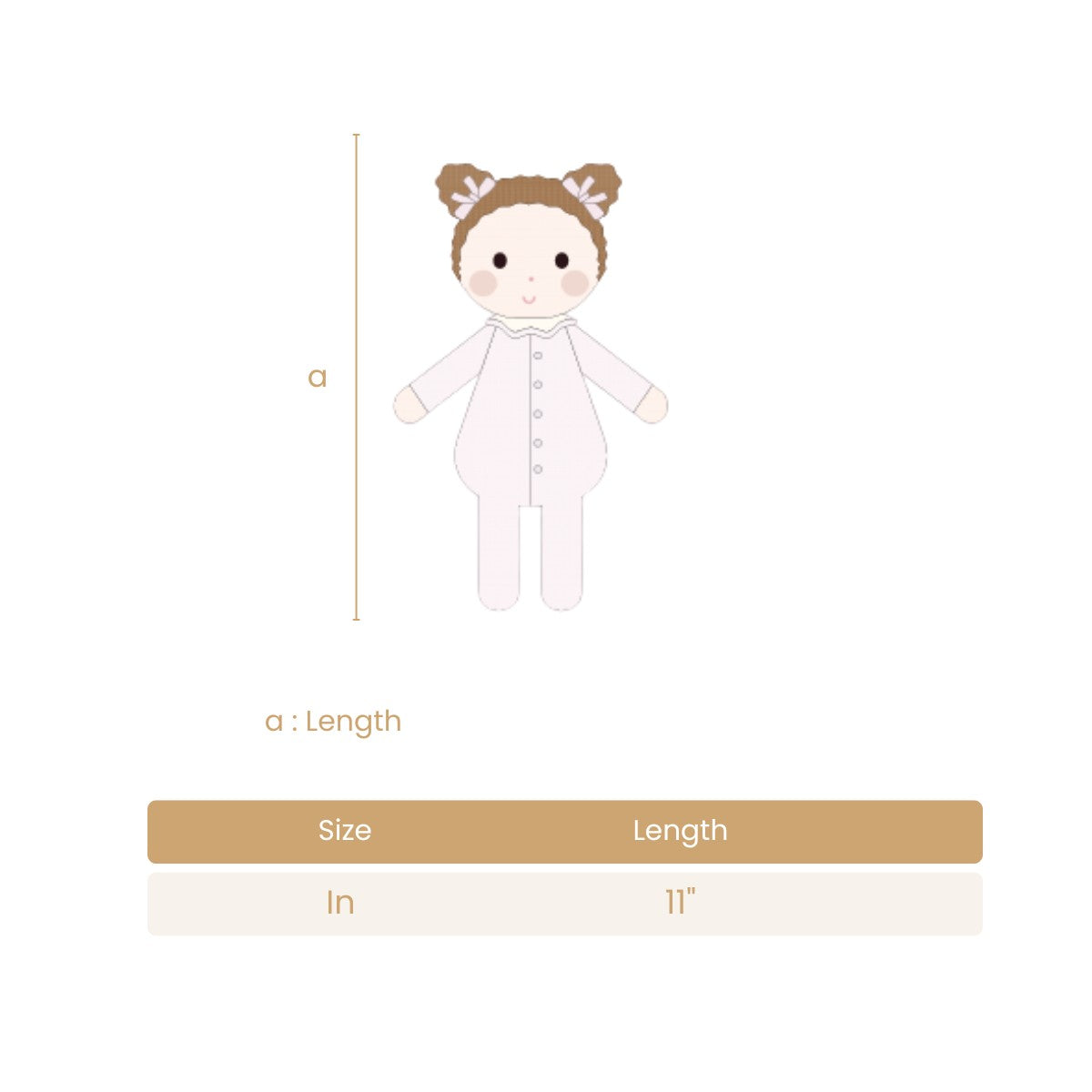 Baby Emily doll Orchid ice - 11"