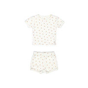 Pointelle Set Top + Short Natural little oranges