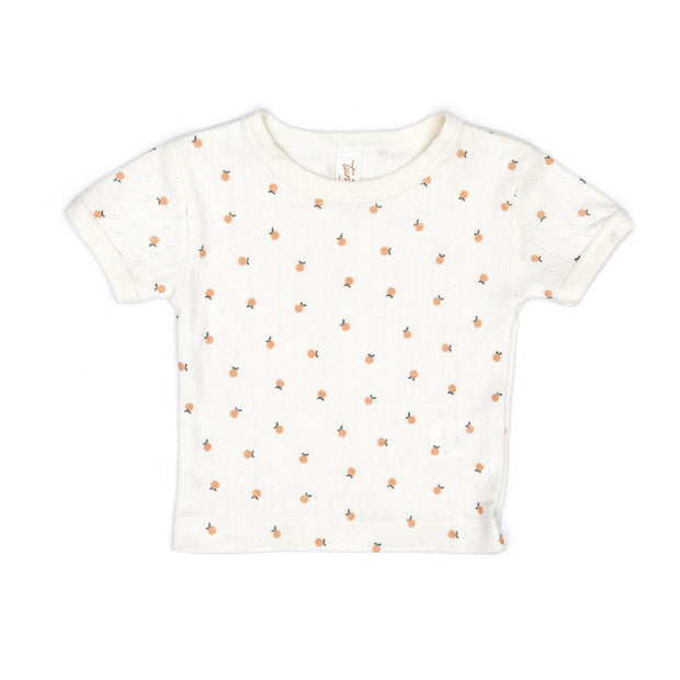 Pointelle Set Top + Short Natural little oranges