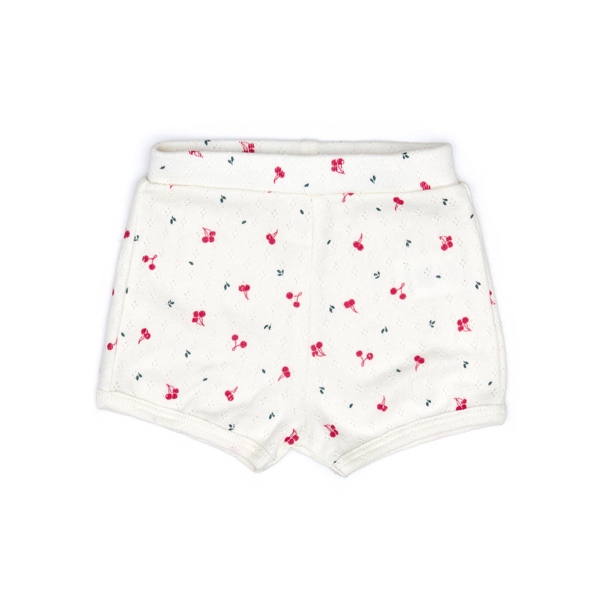 Pointelle Short  Natural little cherries