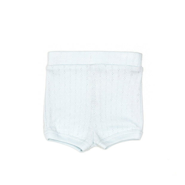 Pointelle Short Light Blue