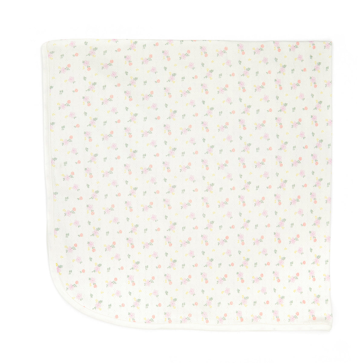 POINTELLE BLANKET Natural flowers