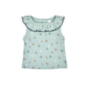 Ruffle Set Top + Bloomer Jade butterflies