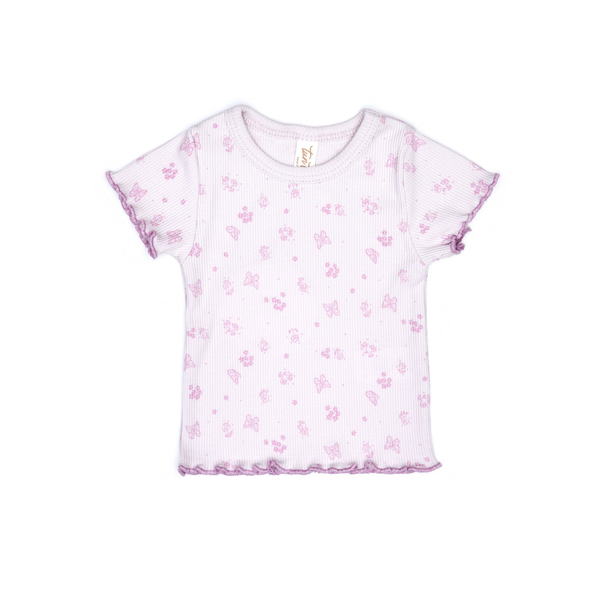 Lara Set Top + short Orchid ice butterflies