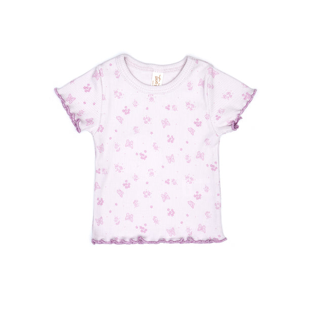 Lara Set Top + short Orchid ice butterflies