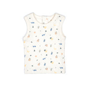 Set Sleeveless top + short natural picnic
