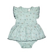 Valeria romper Jade butterflies