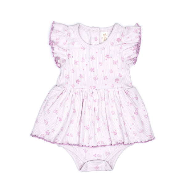 Valeria romper Orchid ice butterflies