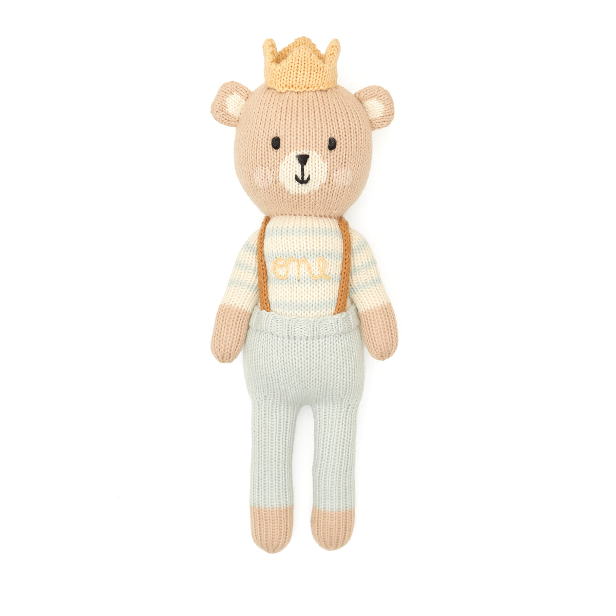Arthur Bear W/ Crown  Light blue 11"