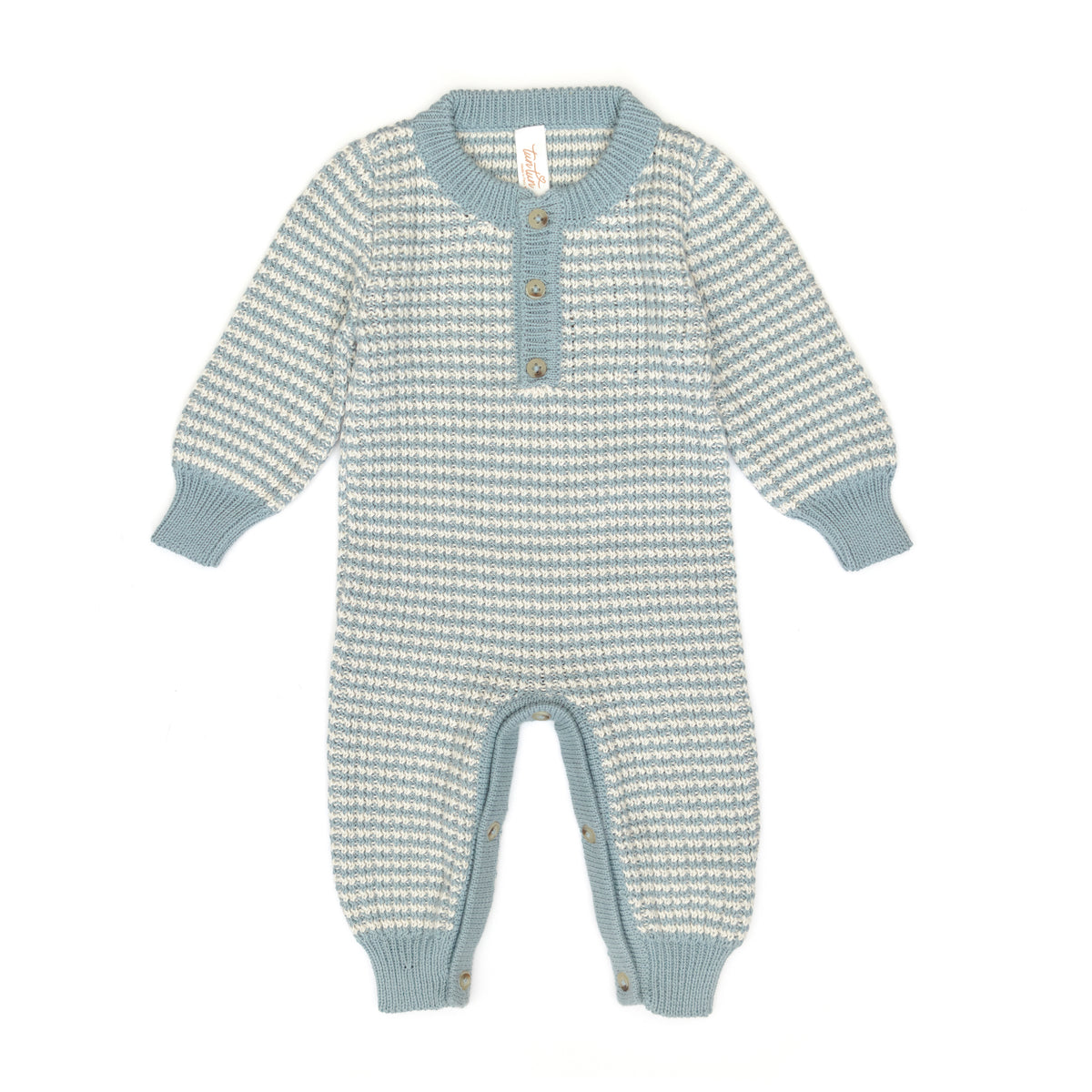 Reese romper Gray mist & natural - pima cotton