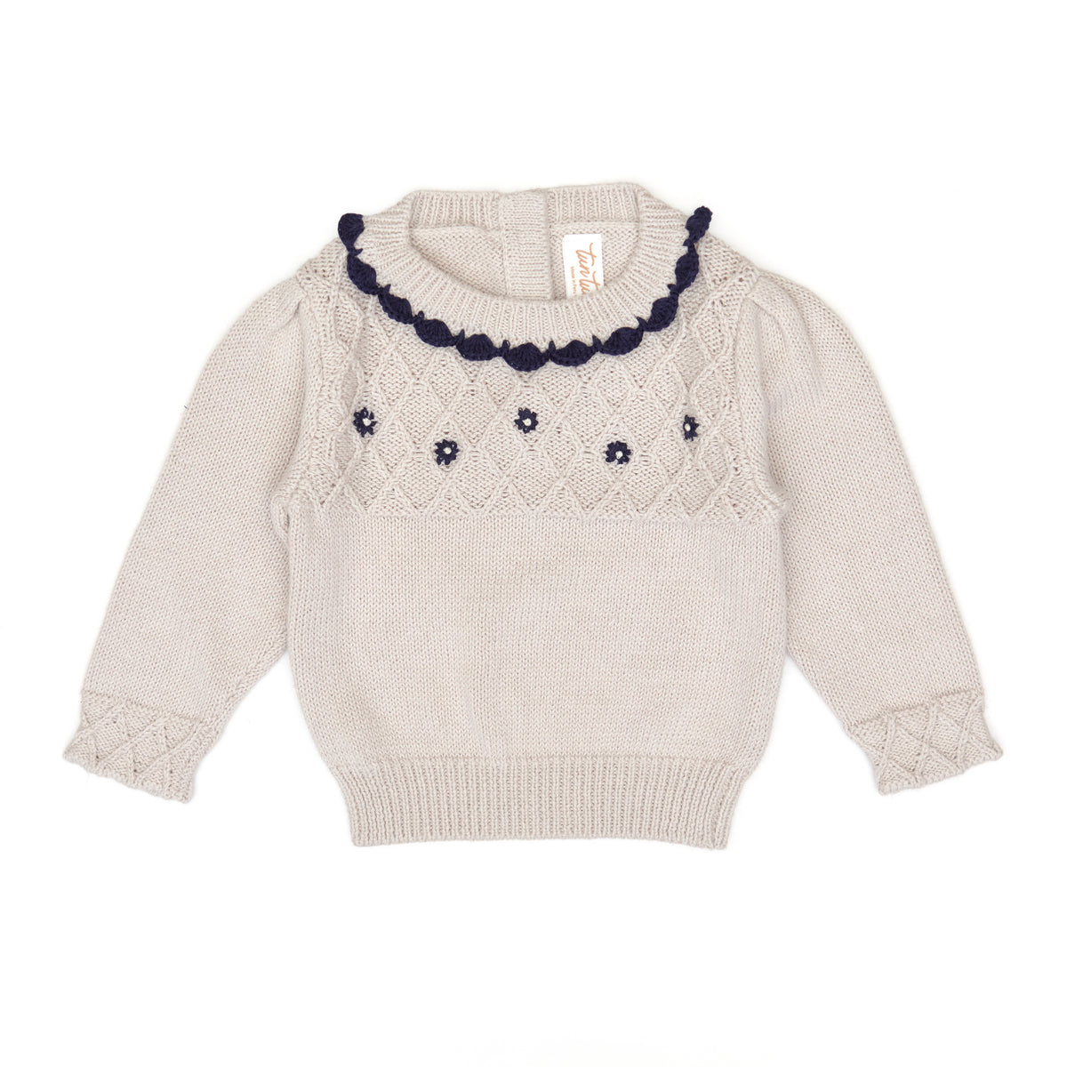 Lizzie sweater Light gray - pima cotton