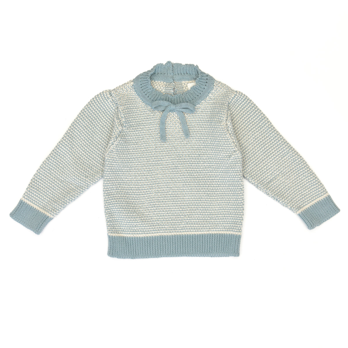 Amanda sweater Gray mist & natural - pima cotton