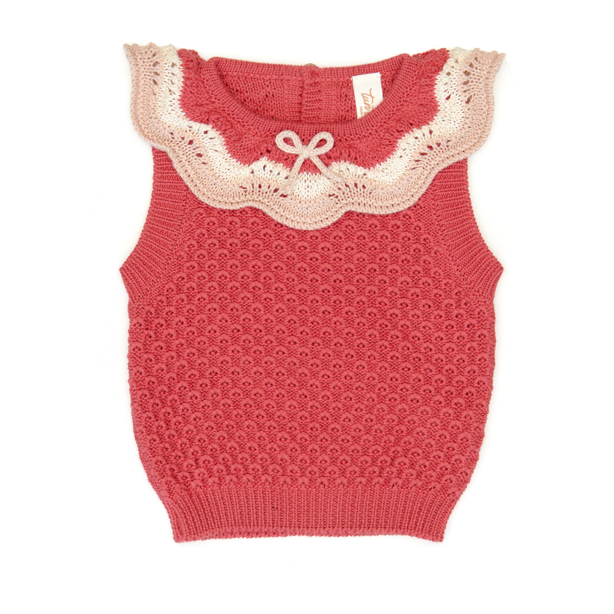 Jane top Rose red - pima cotton
