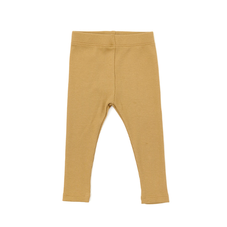 RIBBED LEGGIN OCHRE