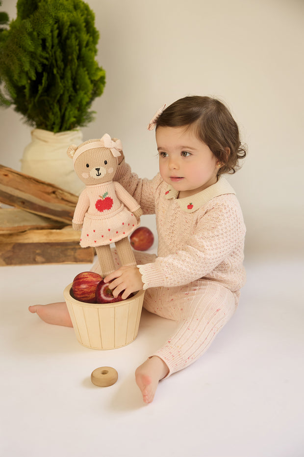 Set Lily Sweater + Leggins - Rose confetti - pima cotton