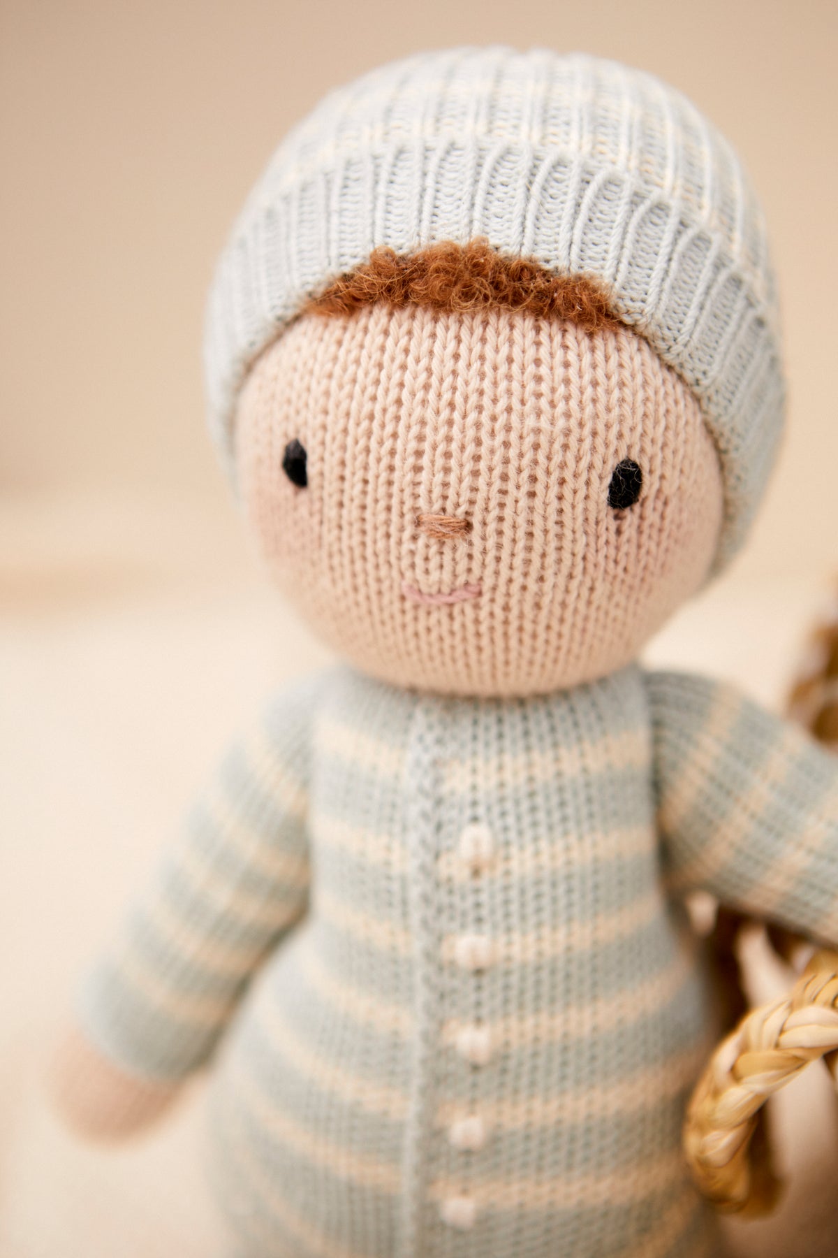 Baby Liam doll Sky blue & Natural 11"