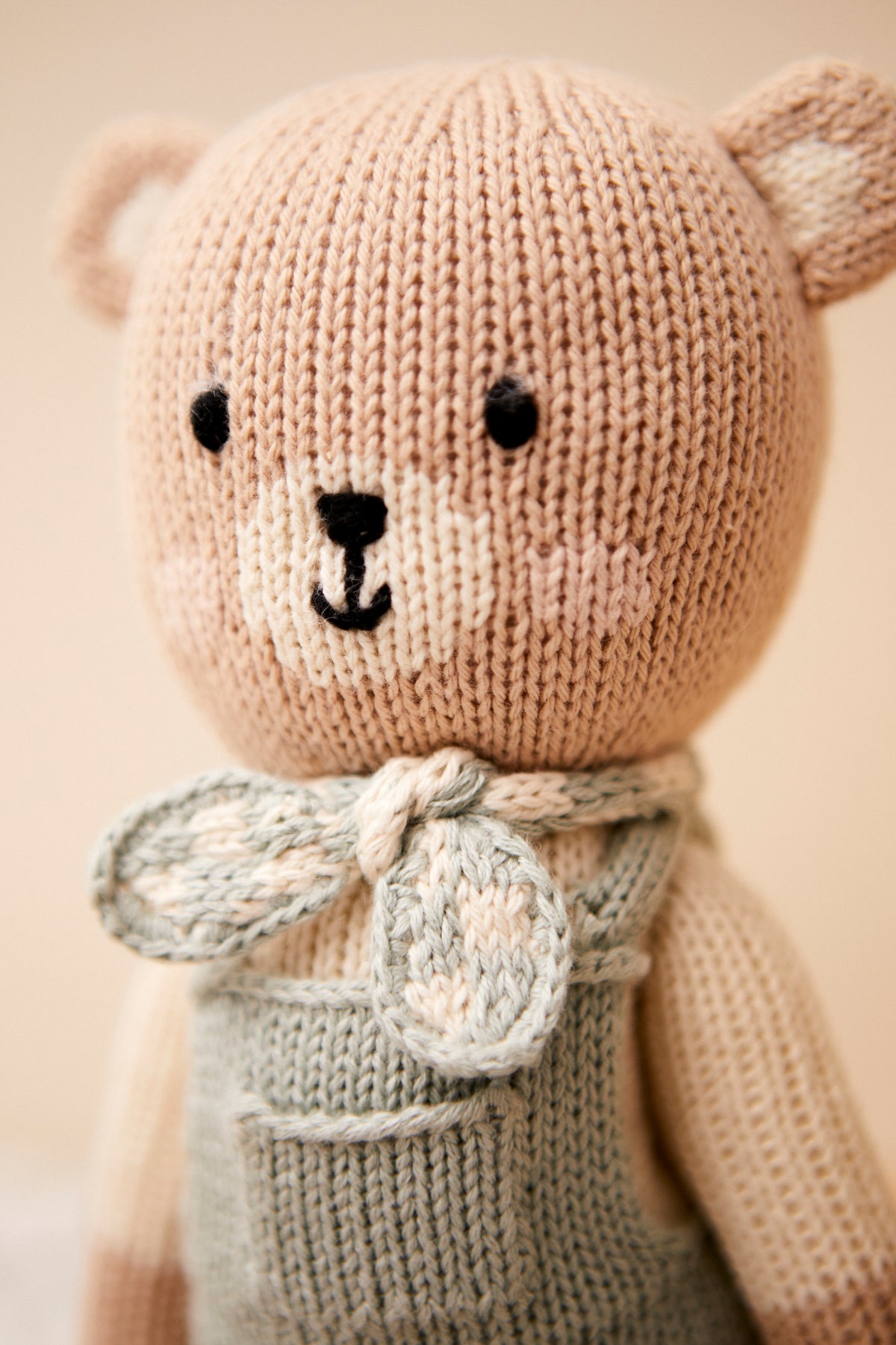 Arthur The Farmer Bear Smokey green & natural 11"
