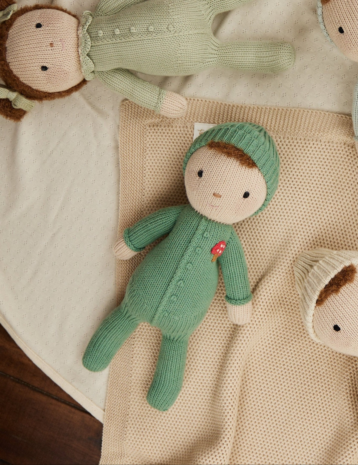 Baby Liam doll green 11"