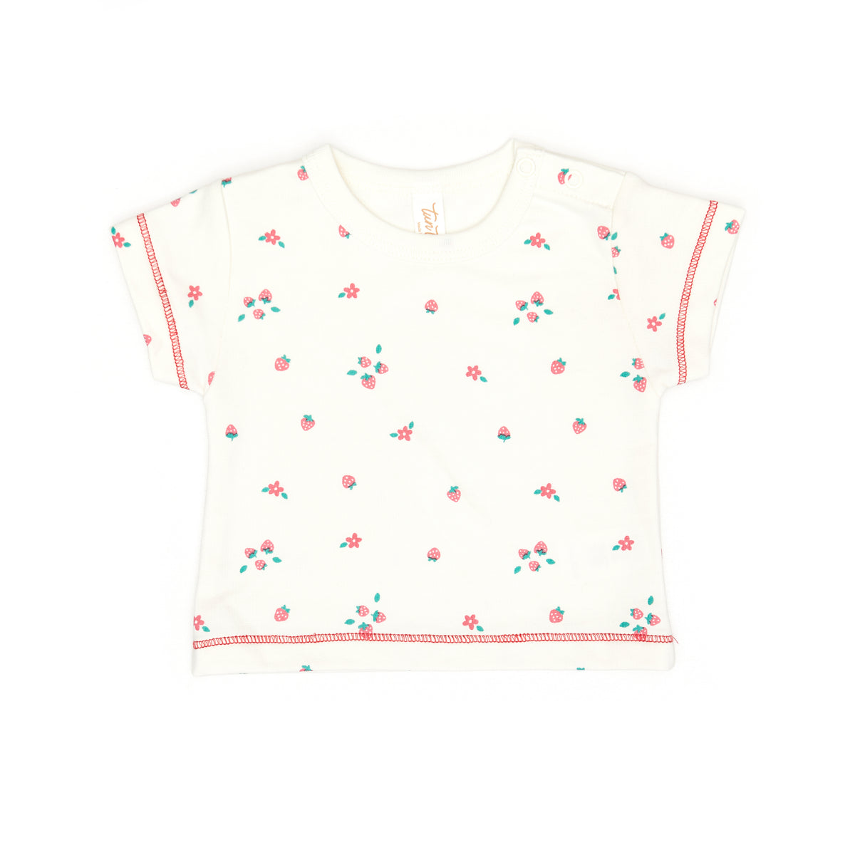 Terry top Natural Stawberries - Cotton