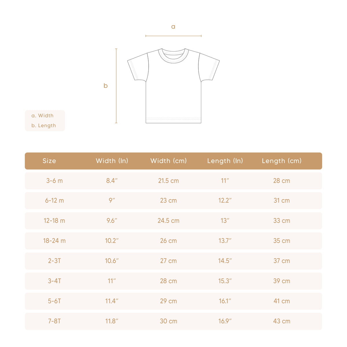 Ribbed Short sleeve top Natural & ice blue - Cotton