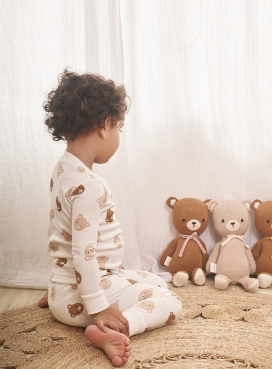 BABY BEAR 12" TOBACCO & PINK