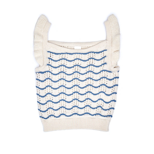 Set Elara Top + Bloomer Natural & Blue heaven