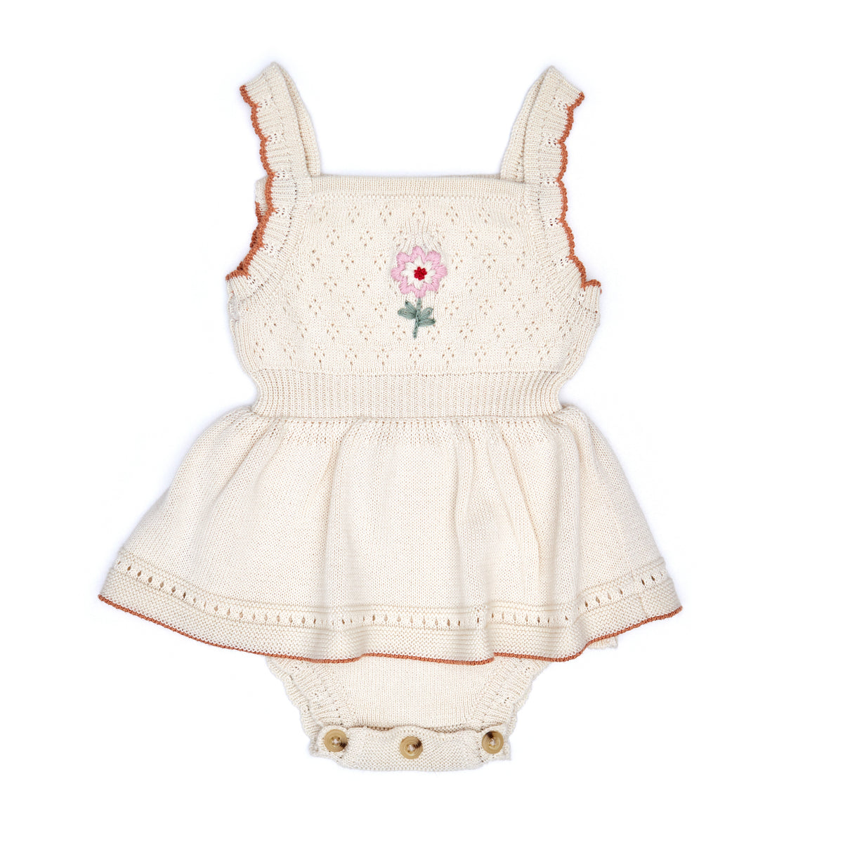 Andrea romper Natural & toasted nut