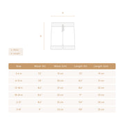 Set Ethan Top + short Natural & blue heaven