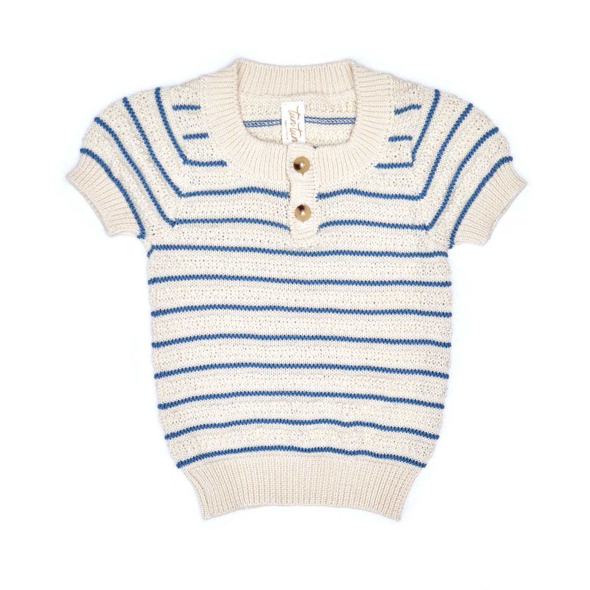 Set Ethan Top + short Natural & blue heaven