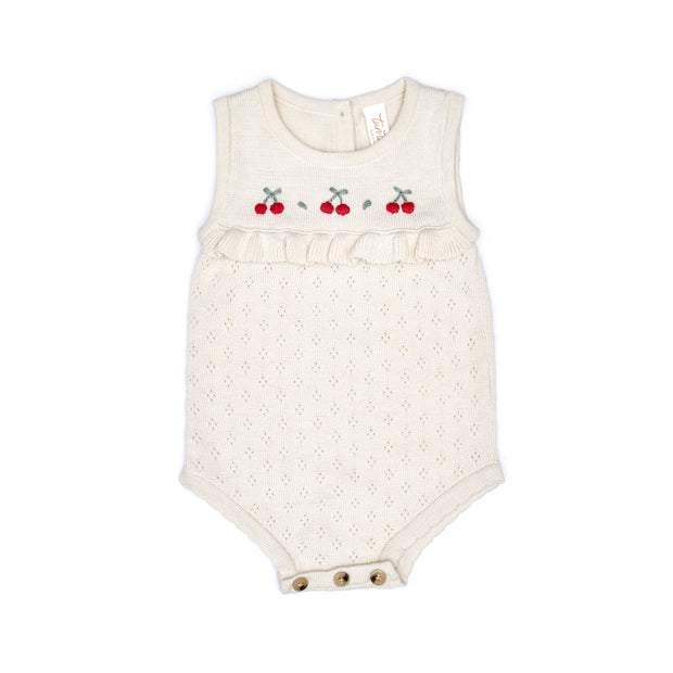Ruffle romper Natural