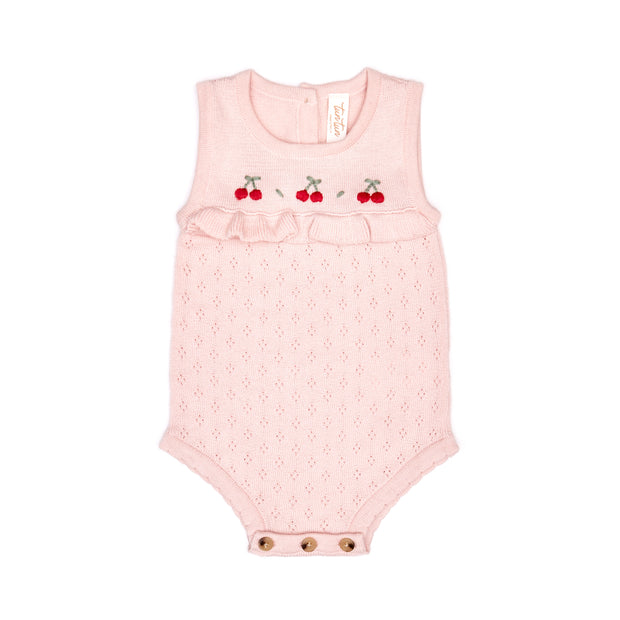 Ruffle romper Crystal pink