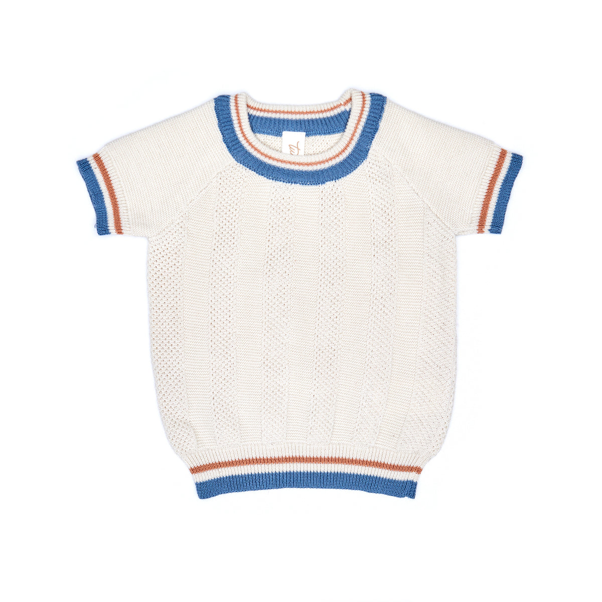Set Daniel Top + short Natural & blue heaven