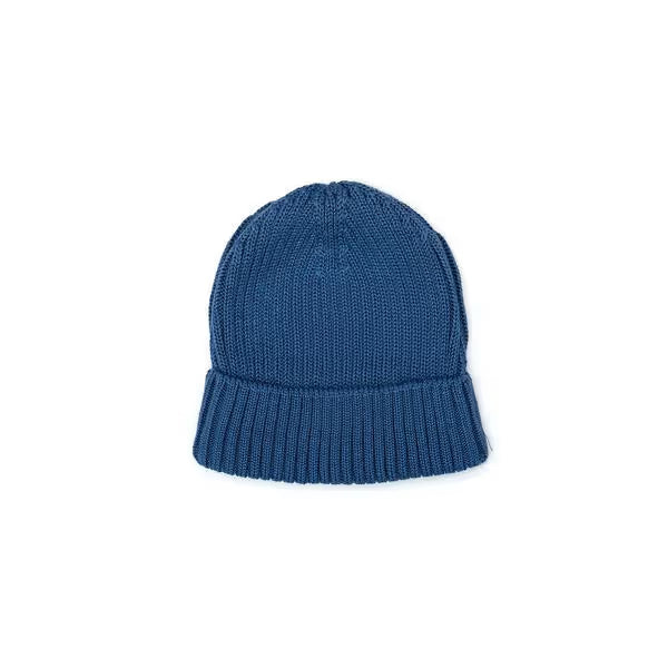 Knitted Beanie Pima Cotton Blue