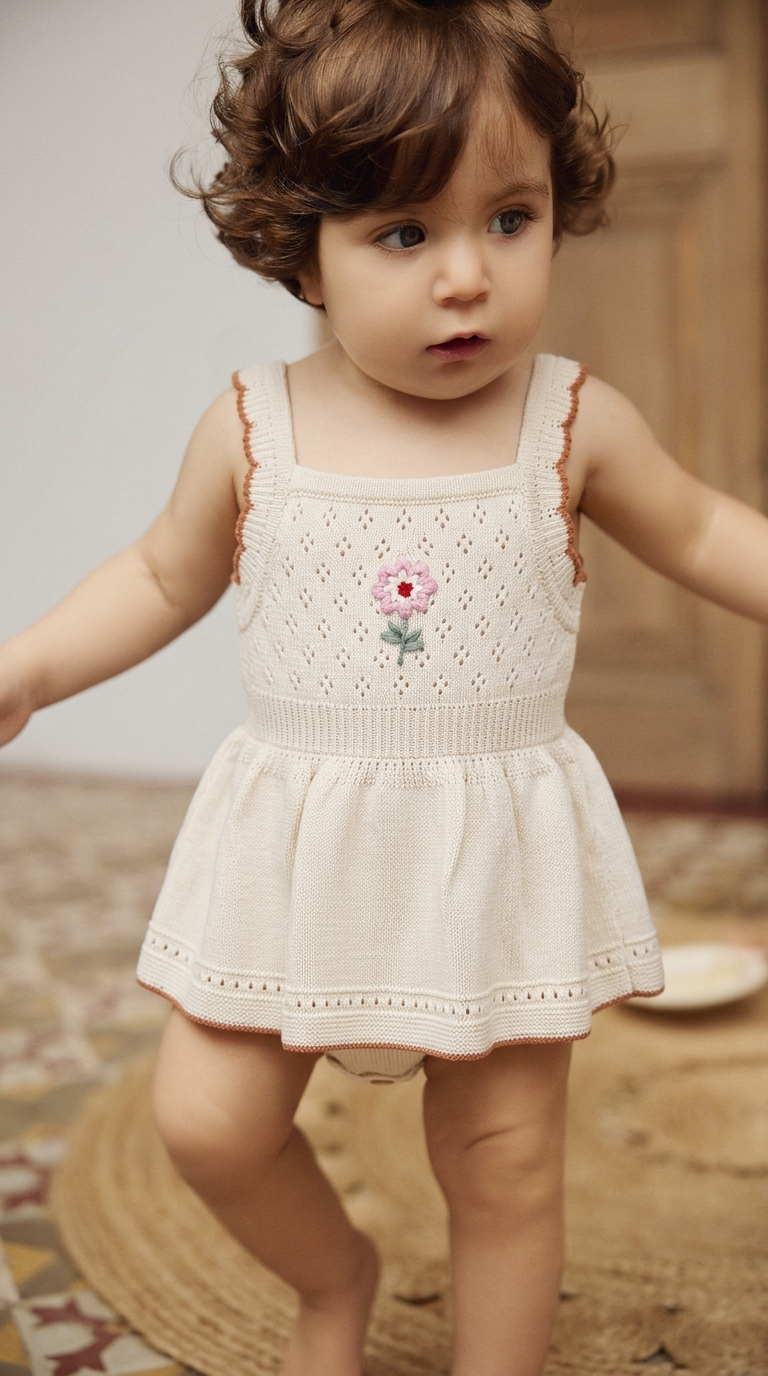 Andrea romper Natural & toasted nut