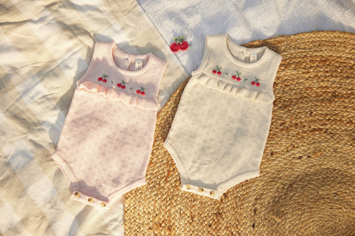 Ruffle romper Crystal pink