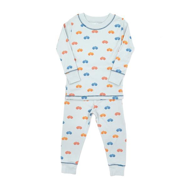 PAJAMA LIGHT BLUE CARS