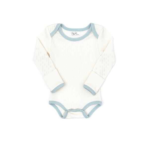 Ribbed Bodyusit Natural & Light blue