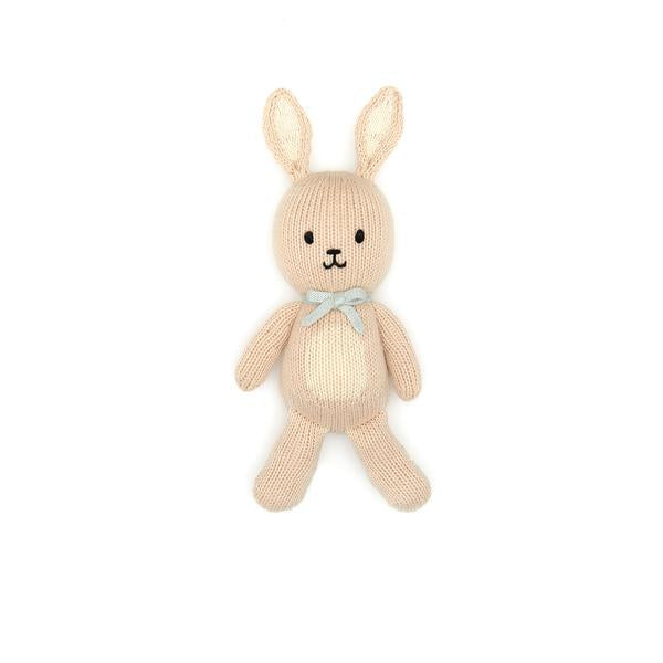 BABY BUNNY BOY 8" LIGHT BEIGE & LIGHT BLUE