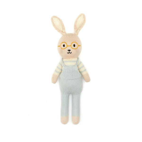 Mike the Bunny 15" natural & light blue