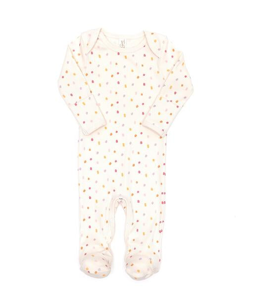 Lapshoulder footie Pink Sprinkles
