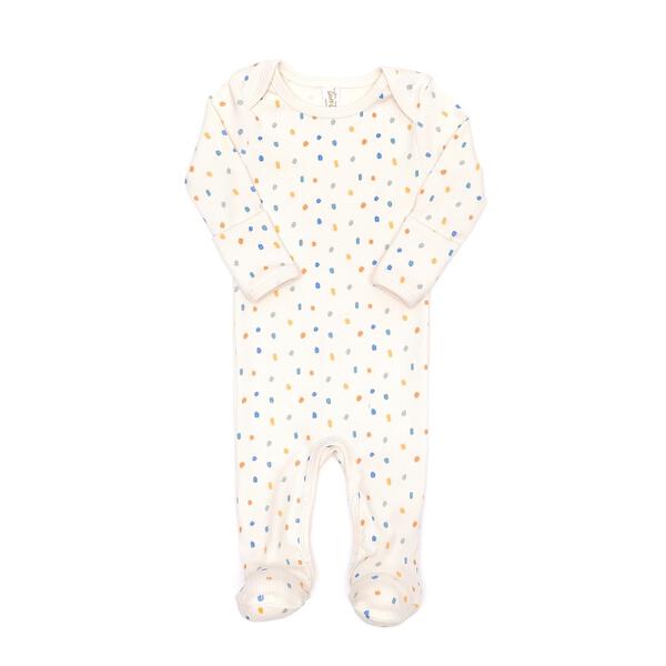 Lapshoulder footie Blue Sprinkles