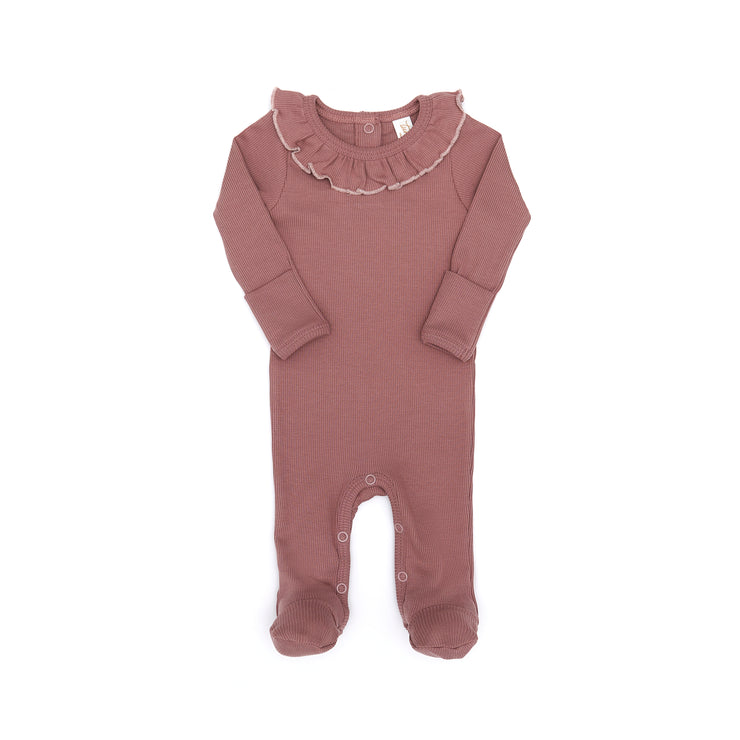 RUFFLE ROMPER PURPLE