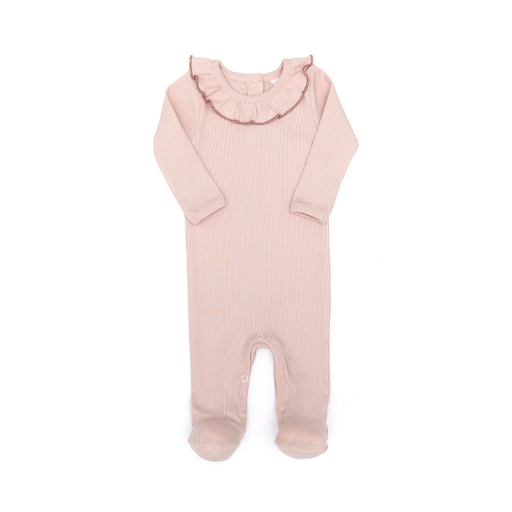 RUFFLE ROMPER SHELL PINK