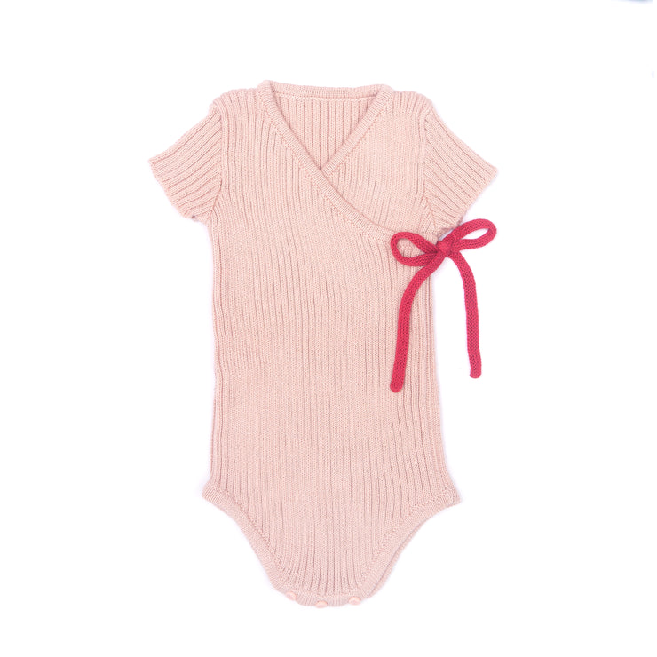 PINK & CHERRY KIMONO BODYSUIT
