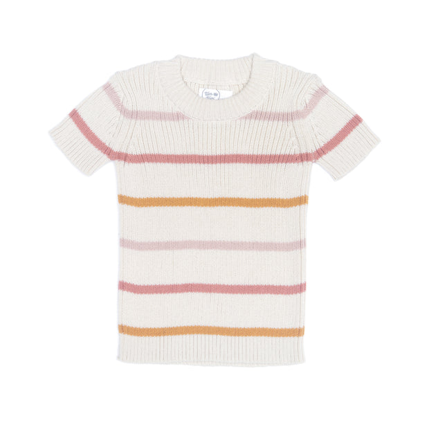 PINK & CORAL STRIPPED TOP