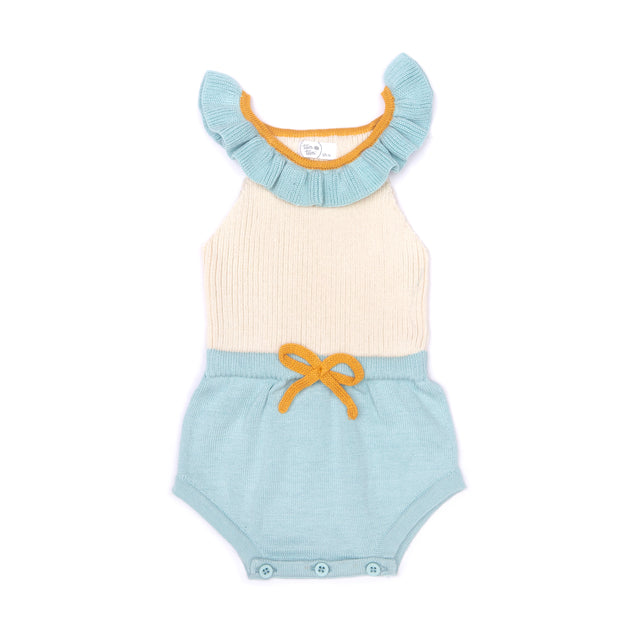 BLUE & NATURAL STEF ROMPER