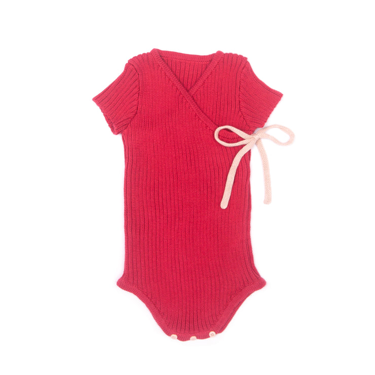 CHERRY & PINK KIMONO BODYSUIT